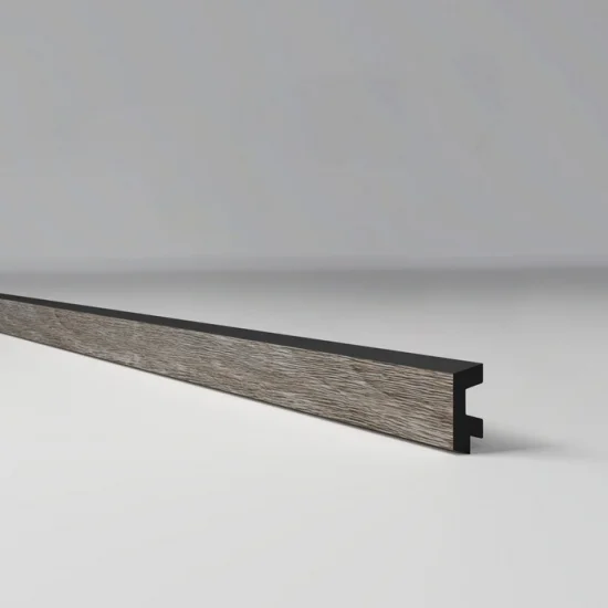 Торцевой профиль ПВХ для панелей Comfort 3D-Prof M Дуб серый 406 - 2,95м